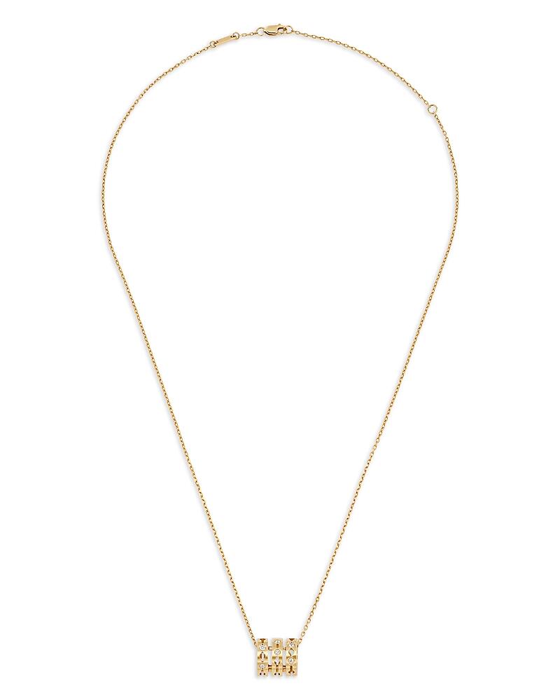 Dinh Van 18K Yellow Gold Pulse Diamond Pendant Necklace, 17.7 Cover