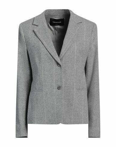 Fabiana Filippi Woman Blazer Grey Virgin Wool Cover