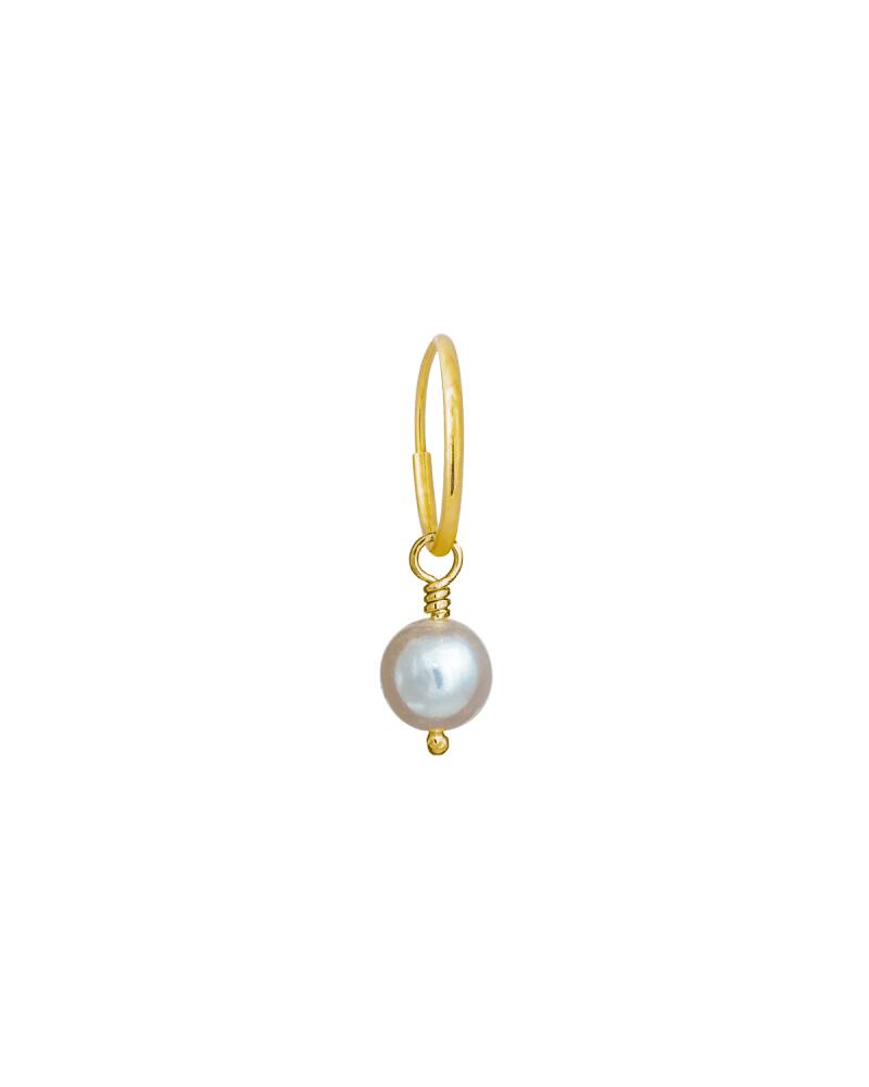 Lee Brevard 18K White Pearl Drop Earring, Single, 6mm Cover