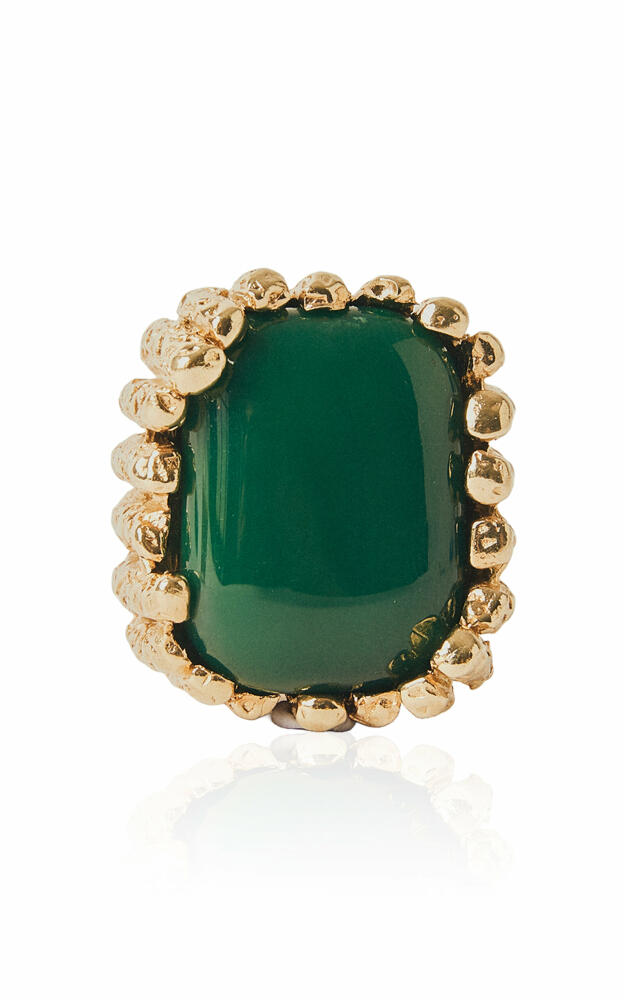 Paola Sighinolfi - Bosco 18k Gold-Plated Ring - Green - Gifts For Her Cover