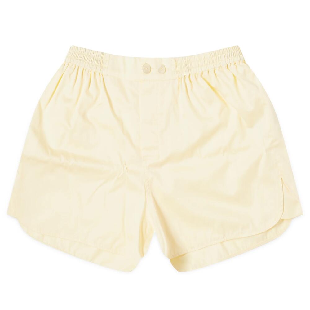 HAY Outline Pyjama Shorts in Soft Yellow Cover