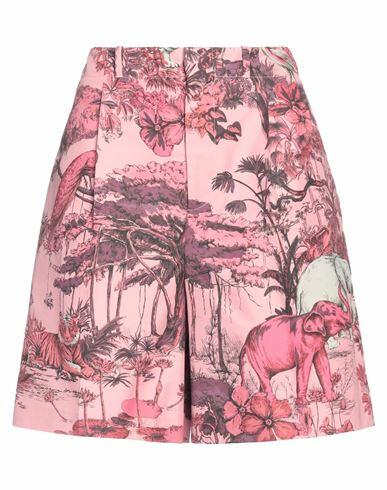 Dior Woman Shorts & Bermuda Shorts Pink Cotton, Silk Cover