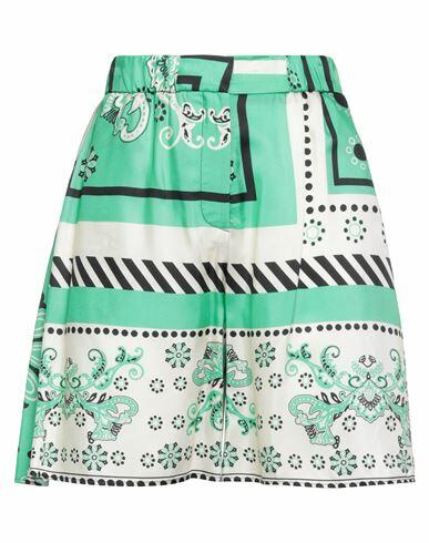 Simona Corsellini Woman Shorts & Bermuda Shorts Green Viscose Cover