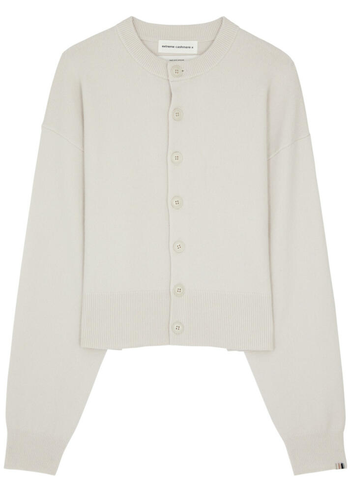 Extreme Cashmere N°170 Chou Cashmere-blend Cardigan - White - Cover