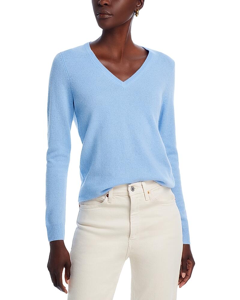 C by Bloomingdale's V-Neck Cashmere Sweater - Exclusive Cover