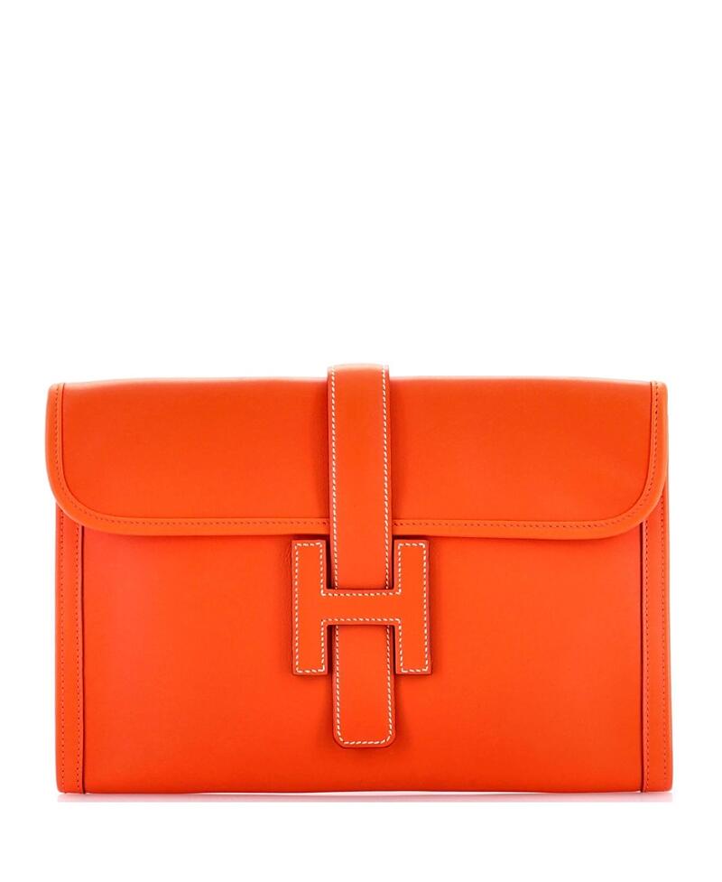 Pre-Owned Hermes 29 Jige Clutch Swift Cover