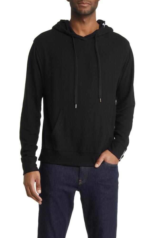 Stone Rose Performance Fleece Hoodie in Black Cover