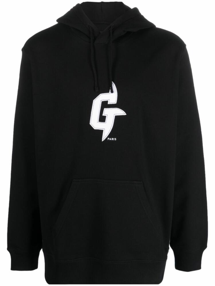 Givenchy logo-patch cotton hoodie - Black Cover