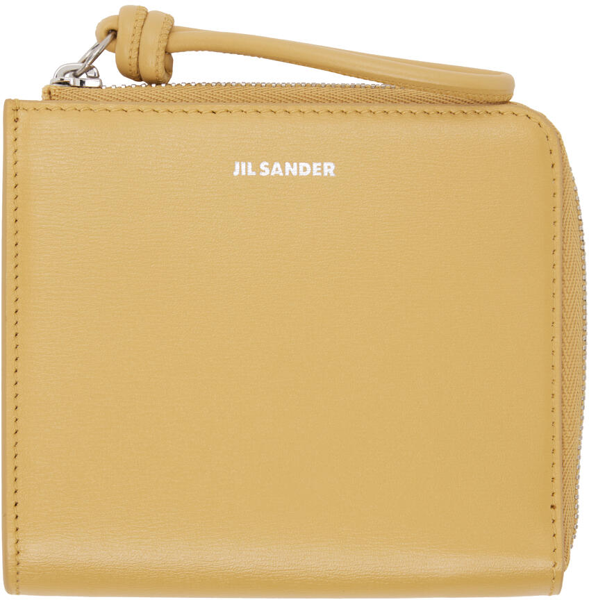 Jil Sander Yellow Giro Card Holder Cover