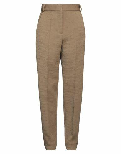 Tory Burch Woman Pants Khaki Wool, Nylon, Elastane Cover