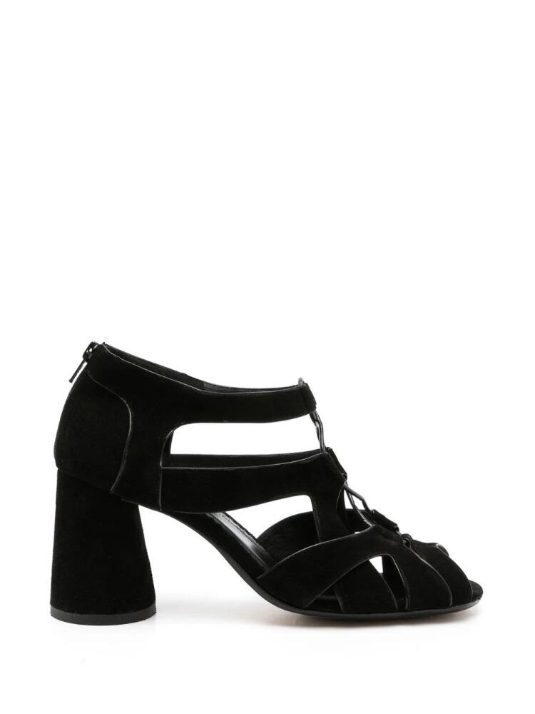 Sarah Chofakian Taylor suede sandals - Black Cover