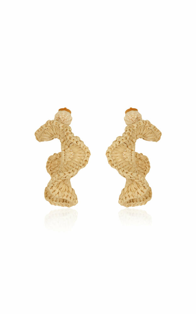 Johanna Ortiz - Dance Elements Crocheted Palm Earrings - White - Gifts For Her Cover