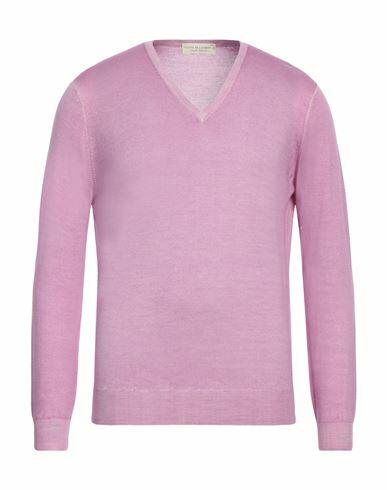 Filippo De Laurentiis Man Sweater Mauve Merino Wool Cover