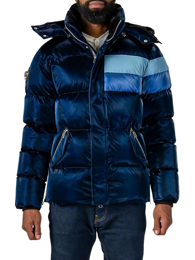 Woodpecker Men's Bumnester Heavy Weight Puffer Jacket - Blue Steel Cover