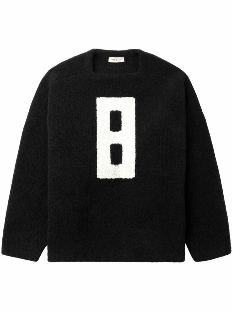 Fear Of God logo-motif square-neck jumper - Black Cover