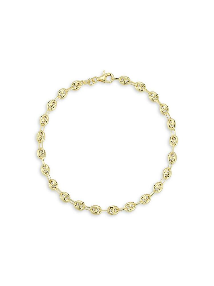 SPHERA MILANO Women's 18K Goldplated Sterling Silver Puffed Mariner Bracelet Cover