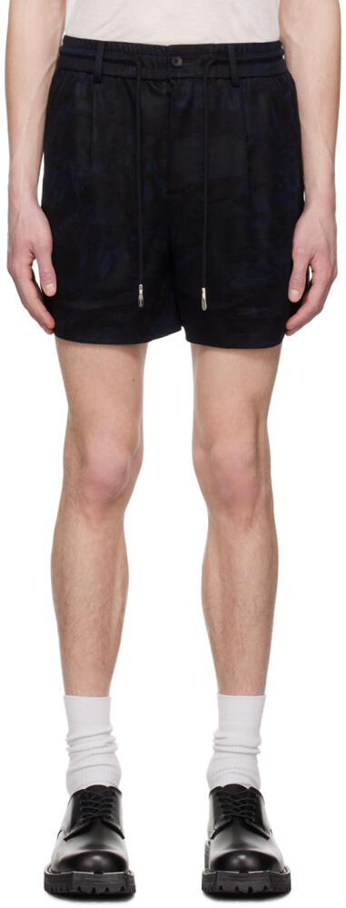 Feng Chen Wang Black Camouflage Shorts Cover