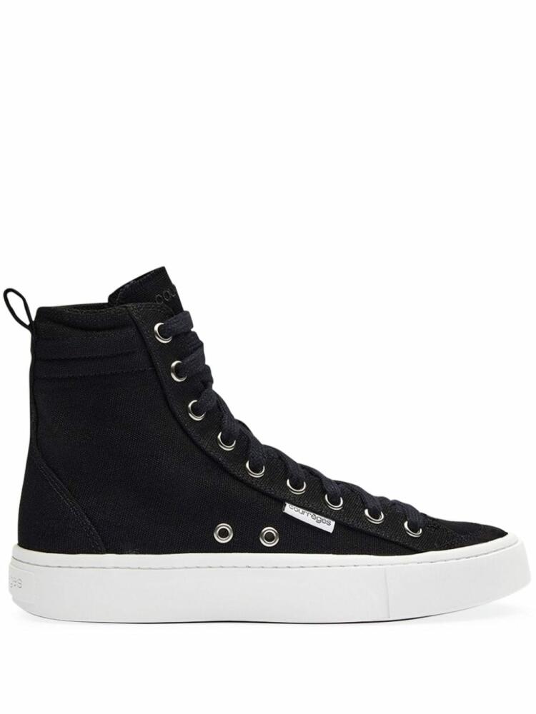 Courrèges Canvas 01 hi-top sneakers - Black Cover