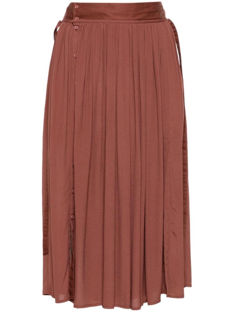 LEMAIRE pleated skirt - Brown Cover