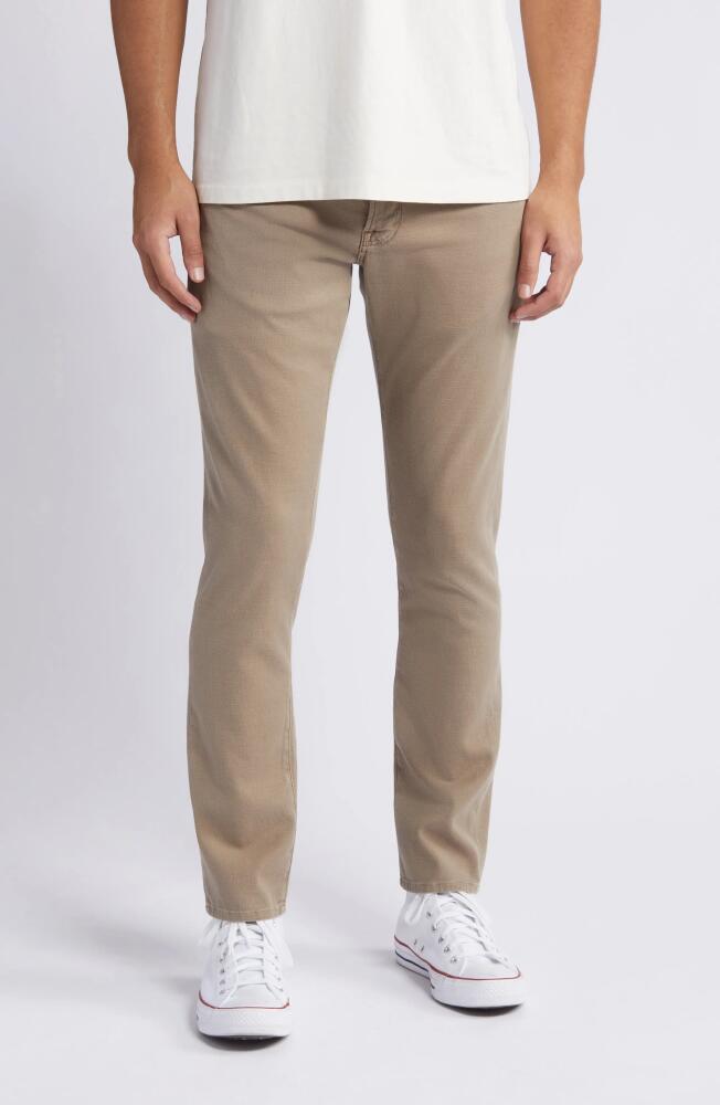 FRAME L'Homme Slim Fit Twill Five-Pocket Pants in Garage Beige Cover