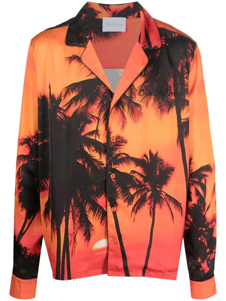 BLUE SKY INN graphic-print long-sleeve shirt - Orange Cover