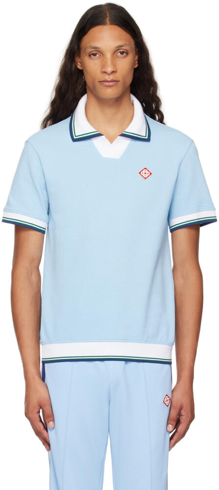 Casablanca Blue Pique Polo Cover