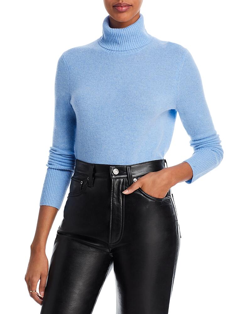 Aqua Cashmere Turtleneck Cashmere Sweater - Exclusive Cover