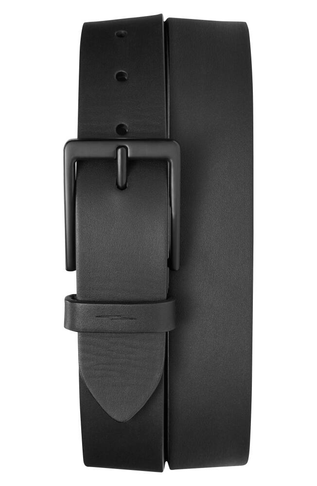 Shinola Lightning Bolt Keeper Leather Belt in Black Cover