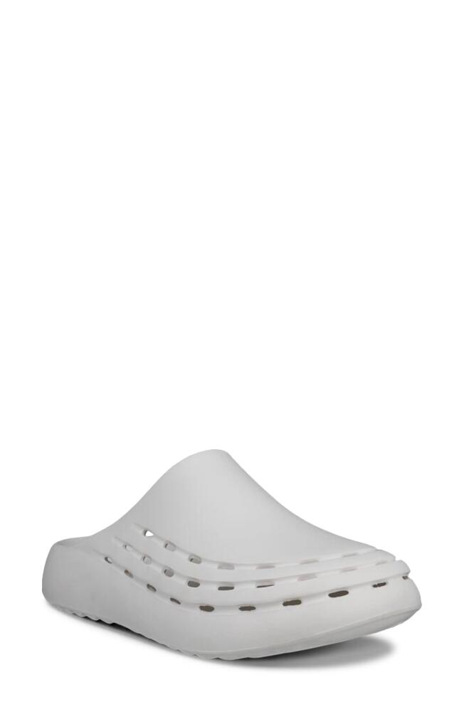 ECCO Cozmo Perforated Mule in Bright White Cover