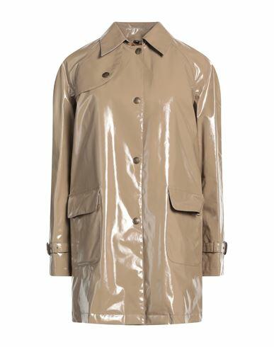 Sealup Woman Puffer Light brown Cotton, Polyurethane Cover