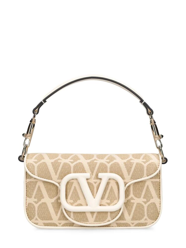 VALENTINO GARAVANI Small Locò Canvas Top Handle Bag Cover