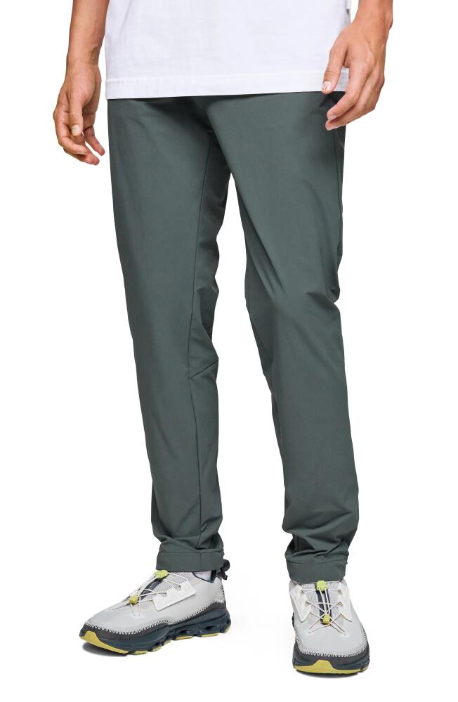 Flat Front Active Pants in Lead Cover