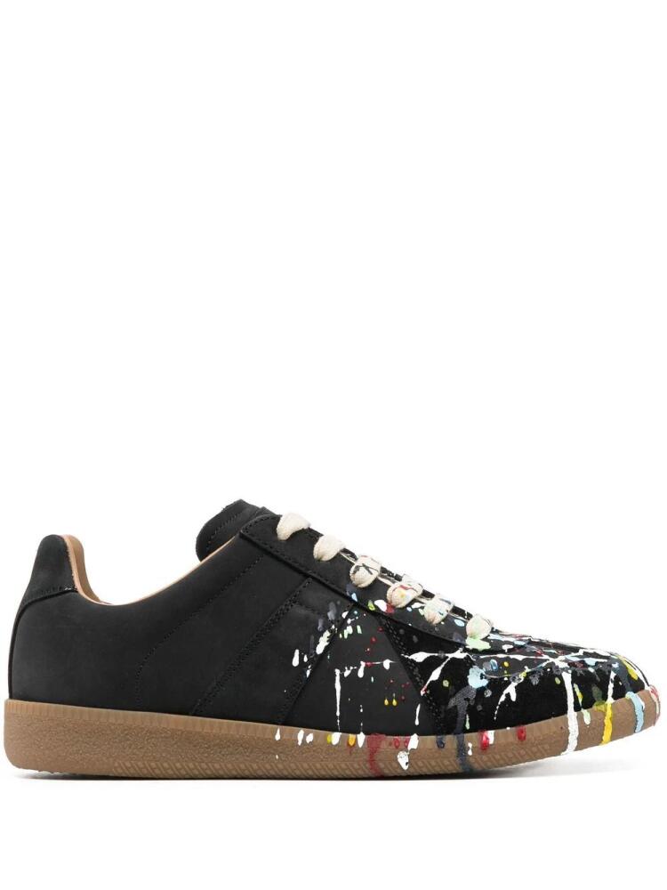 Maison Margiela Paint Replica low-top sneakers - Black Cover