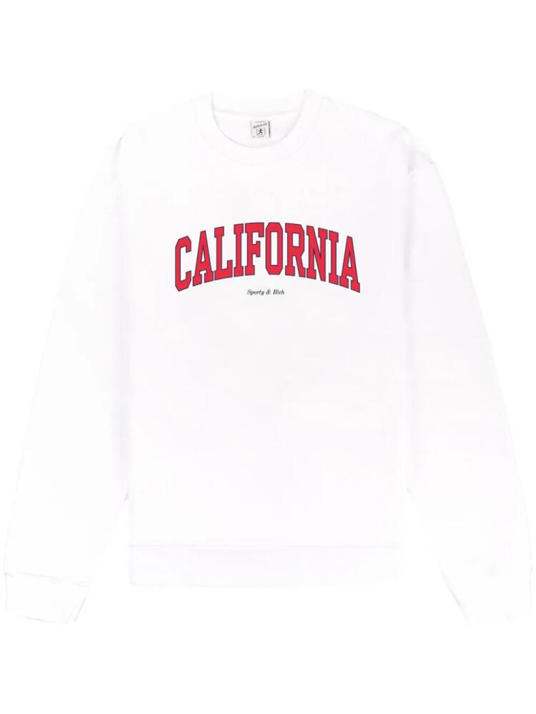 Sporty & Rich California cotton sweatshirt - White Cover