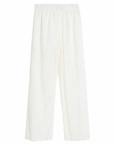 Berna Woman Pants White Cotton, Polyamide Cover