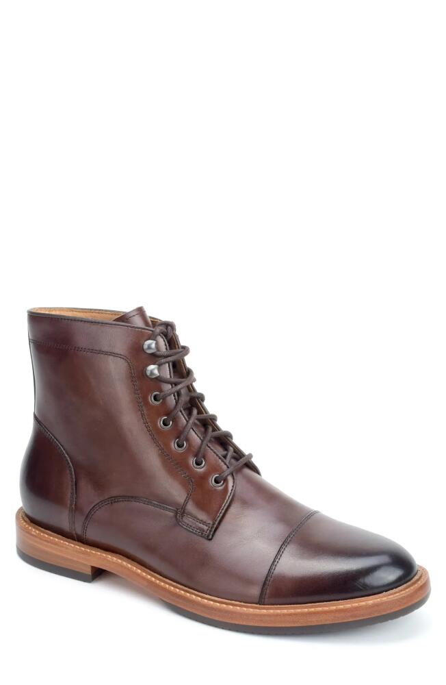 Warfield & Grand Ballast Cap Toe Lace-Up Boot in Clove Cover