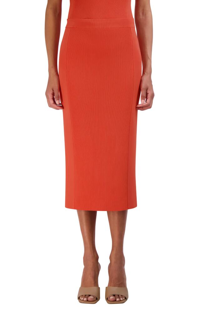 bcbg Rib Sweater Skirt in Ginger Cover