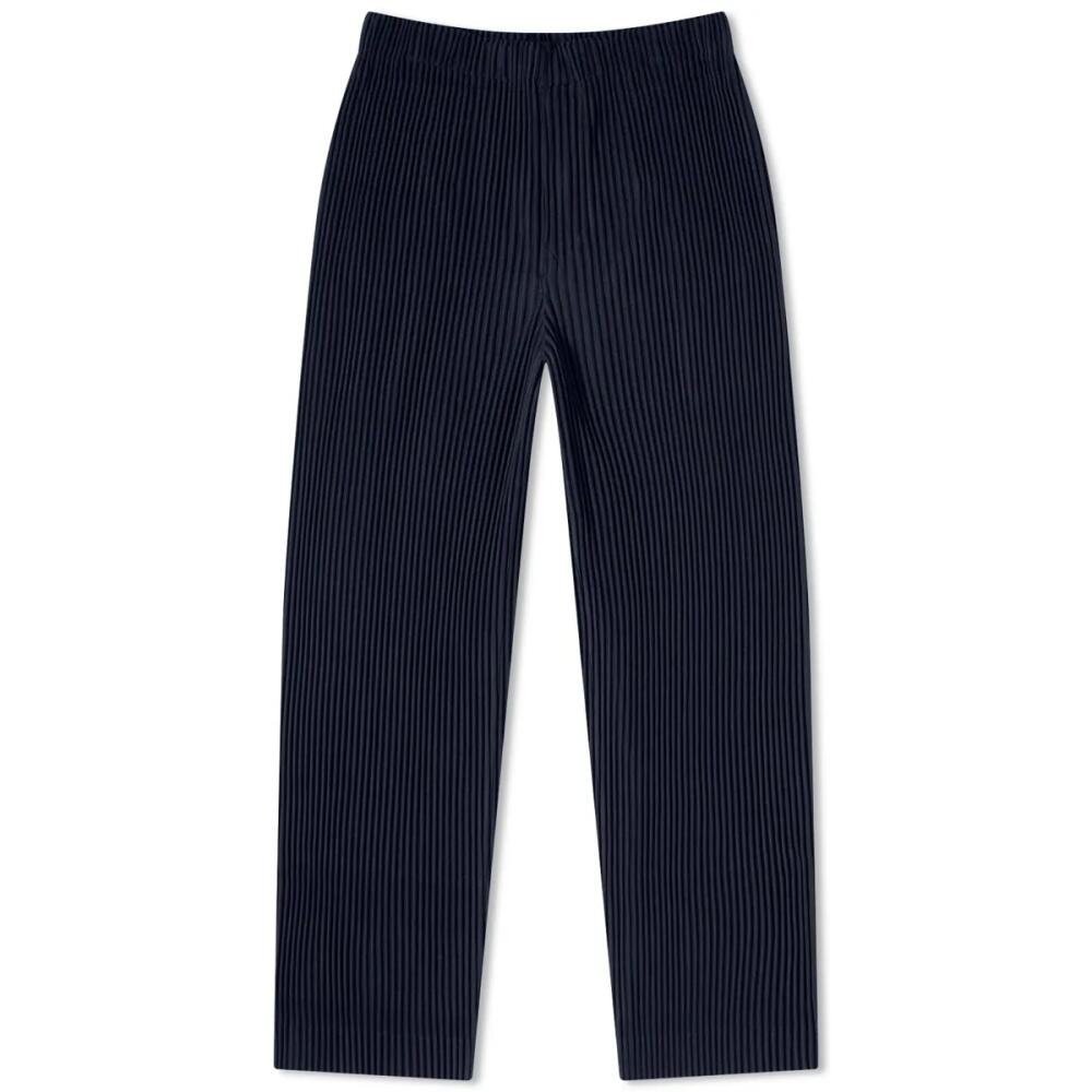 Homme Plissé Issey Miyake Men's Pleated Straight Leg Pant in Navy Cover