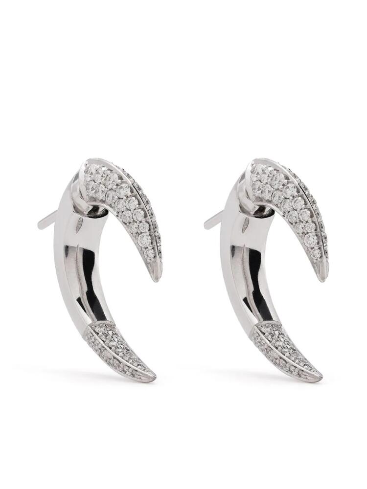 Shaun Leane 18kt white gold Talon diamond earrings - Silver Cover