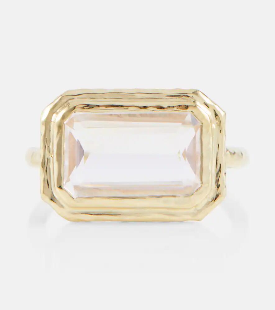 Octavia Elizabeth Elbow Beach 18kt gold ring with morganite Cover