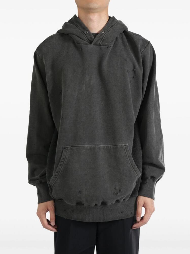 Undercover distressed-effect hoodie - Black Cover