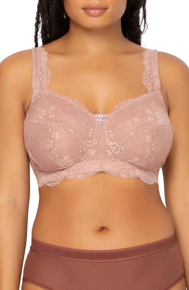 Curvy Couture Luxe Lace Wireless Bralette in Ballet Fever Cover