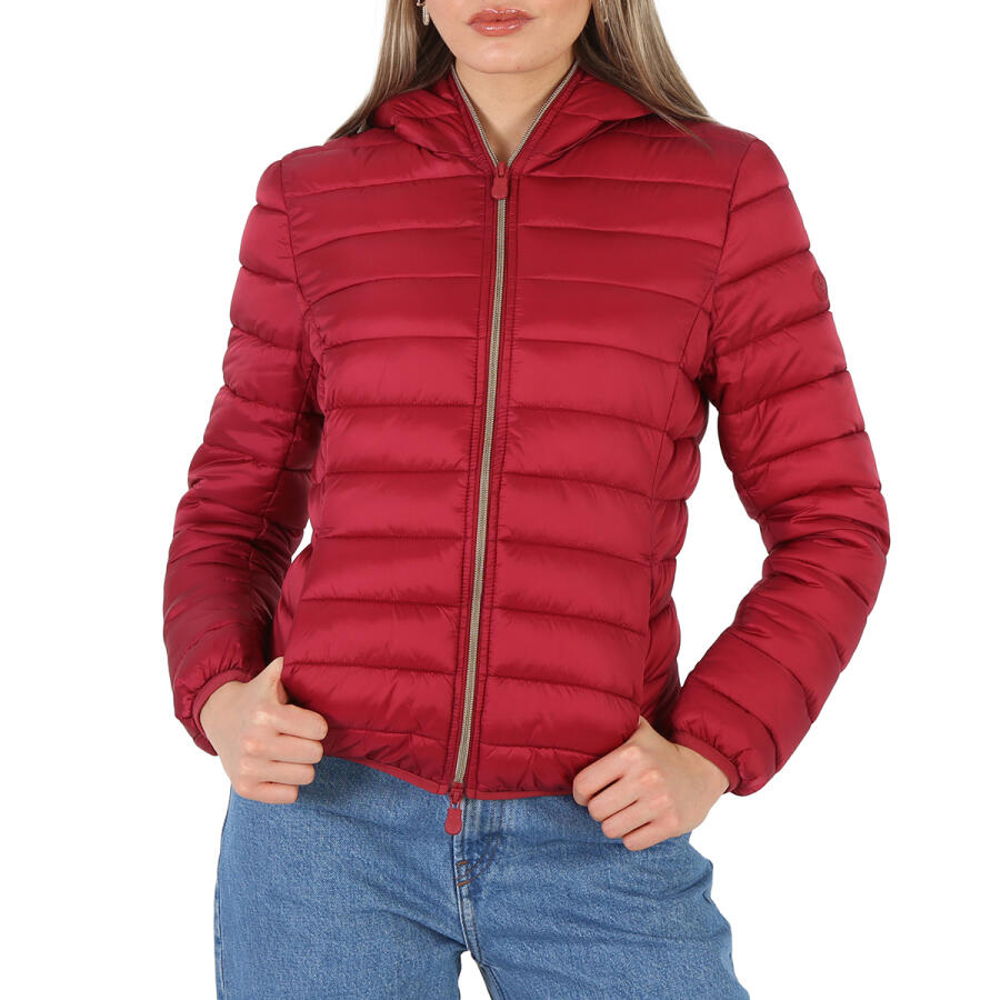 Save The Duck Ladies Ruby Red Alexis Puffer Jacket Cover