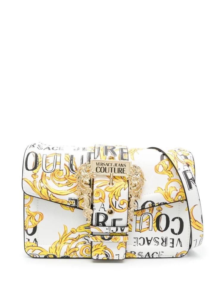 Versace Jeans Couture logo-print crossbody bag - White Cover