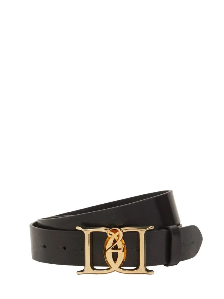 DSQUARED2 Double D Leather Buckle Belt Cover