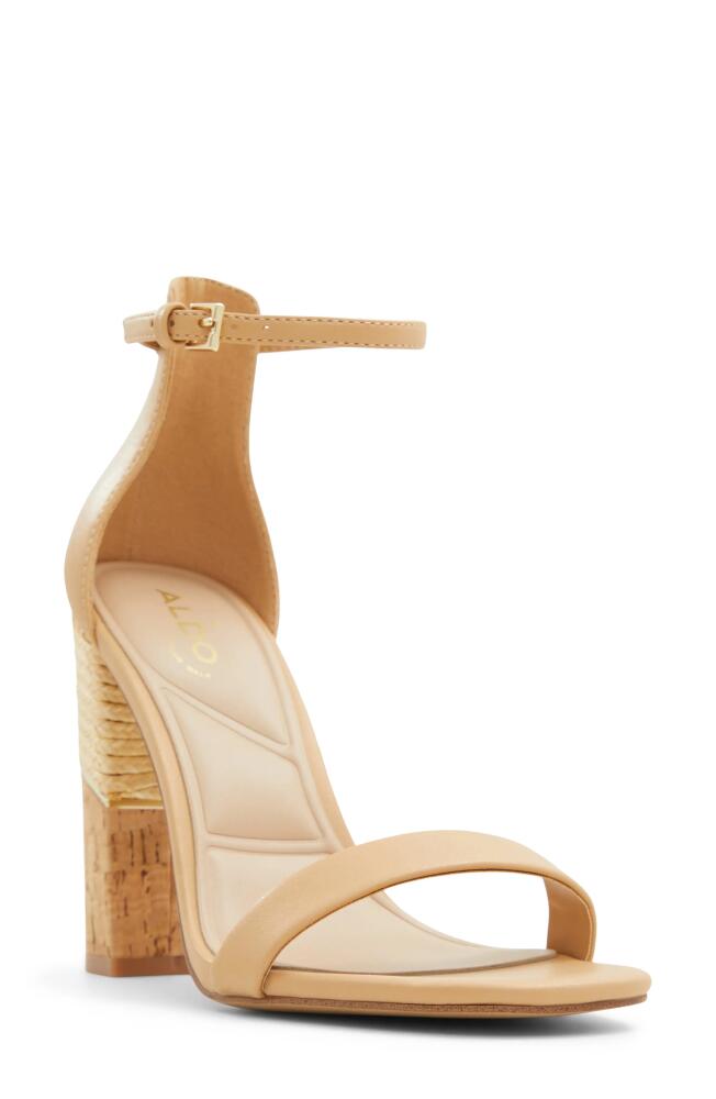 ALDO Hazelia Ankle Strap Sandal in Other Dark Beige Cover