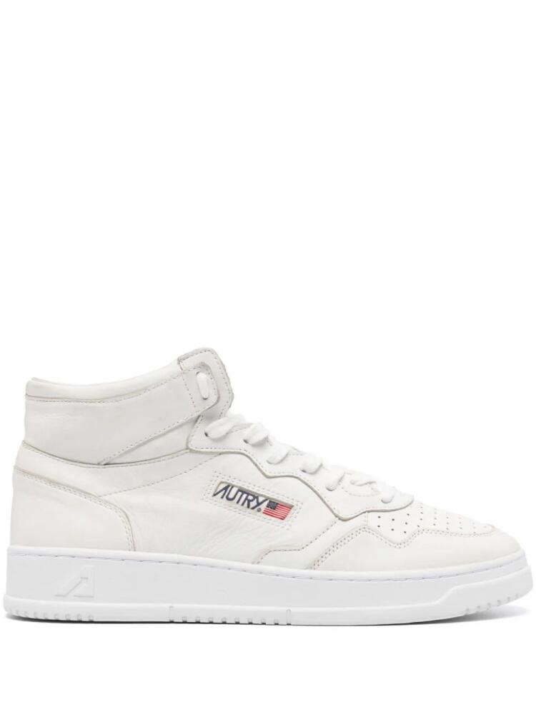 Autry Medallist high-top leather sneakers - White Cover