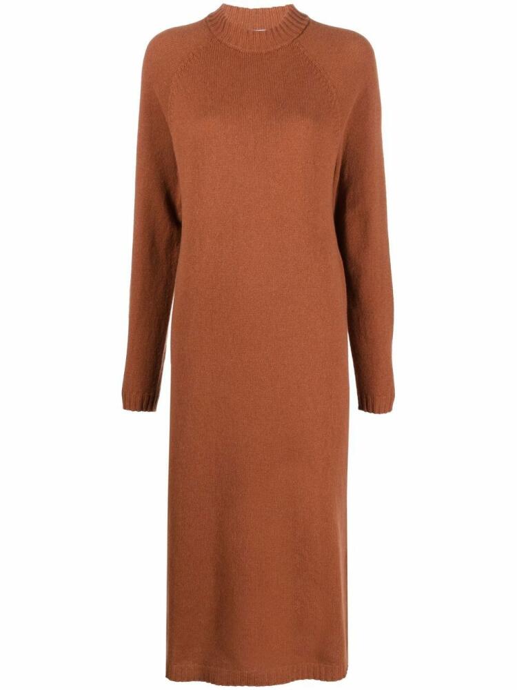 Alysi mock-neck knit dress - Brown Cover