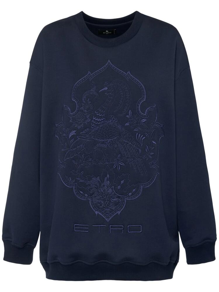 ETRO Embroidered Logo Jersey Sweatshirt Cover