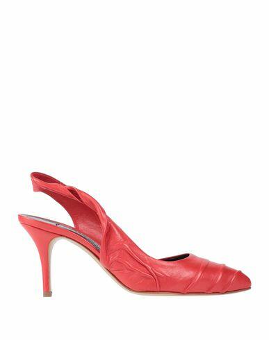 Francesco Sacco Woman Pumps Red Soft Leather Cover